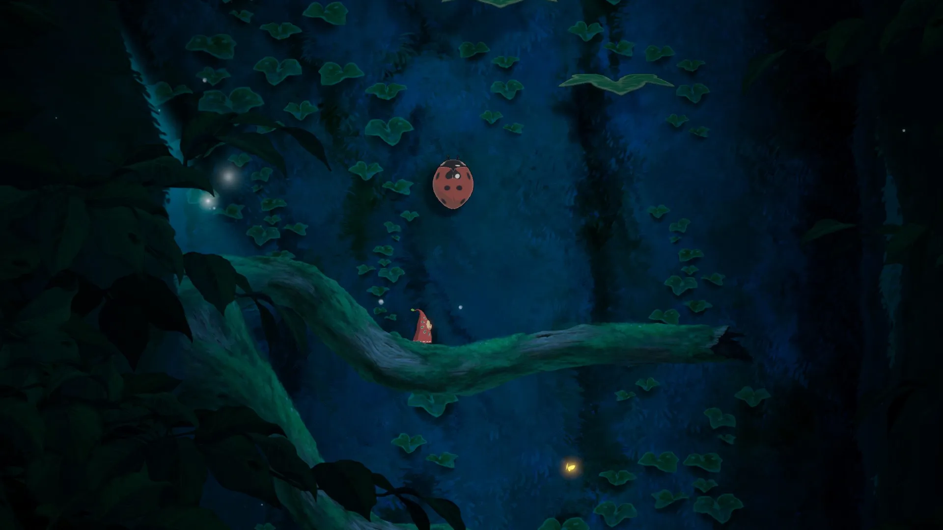 A branch over the dark forest